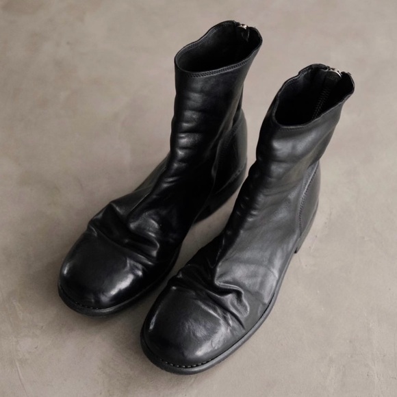 NEW! Guidi 986 Black Calf Full Grain Back Zip Ankle Boots main image 11